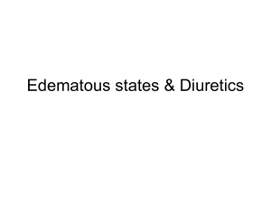 Edematous states & Diuretics