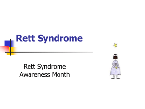 Rett Syndrome ppt