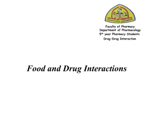 food and drug interaction
