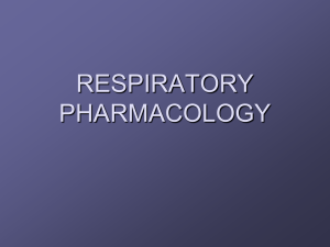 Respiratory-pharmacology