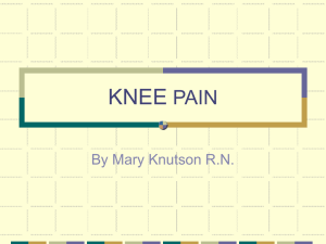 KNEE PAIN - Health Vista Home Page