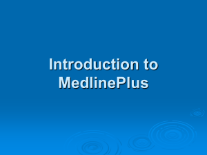MedlinePlus Tutorial - Health Justice Network