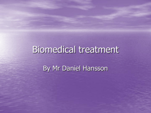 Biomedical treatment - Mr Hansson`s IB Psychology Website