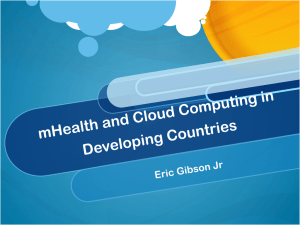 mHealth and Cloud Computing in Developing Countries