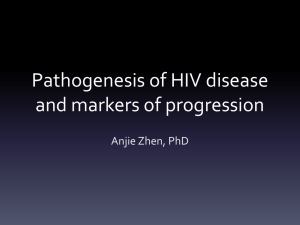 Pathogenesis of HIV disease