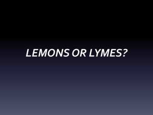 LEMONS OR LYMES?