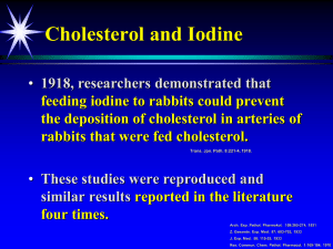 Cholesterol and Iodine - American Nutrition Association