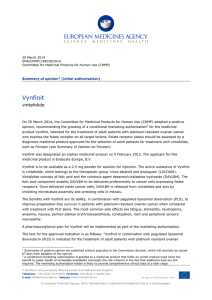 Vynfinit - SMOP - European Medicines Agency