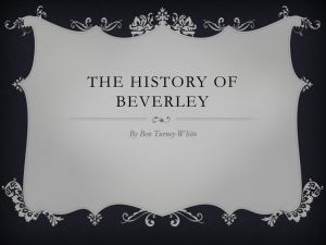 The history of Beverley - Beverley Grammar School