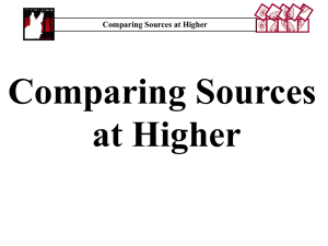Comparing Sources at Higher