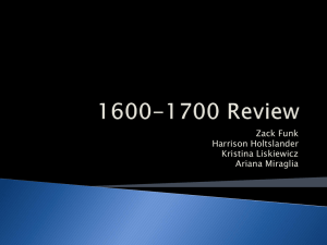 1600-1700 Review