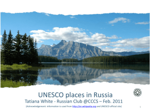 UNESCO places in Russia - Oxford Heritage Travel