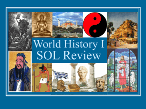 World History I SOL Review