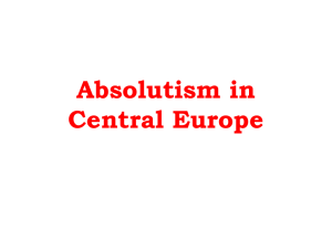 Central European Absolutism 2