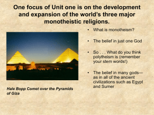 SS7G8c: Compare and contrast the prominent religions in