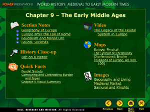 Chp 9 The Early Middle Ages