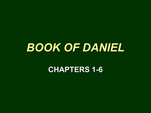 BOOK OF DANIEL - cedarspringschristianchurch.org