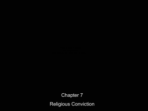 Ch. 7 Religious Conviction