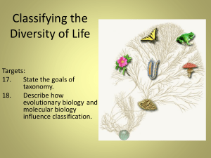 Classifying the Diversity of Life