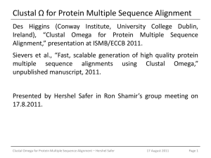 Slide 1 - Ron Shamir`s Computational Genomics Group