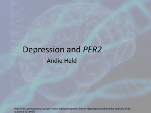 File - Depression and PER2