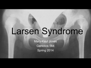 File - Larsen Syndrome and the FLNB Gene
