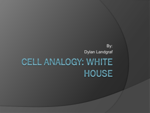 Cell analogy: White House - NylandBiology2012-2013
