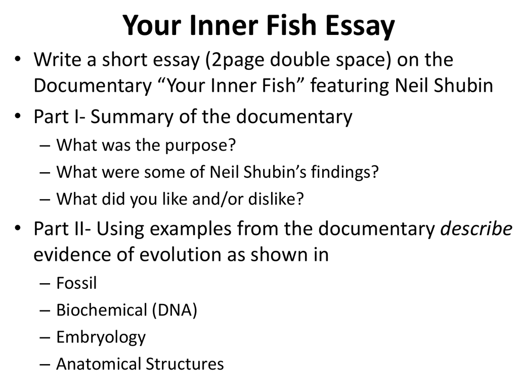 your inner fish book review essay