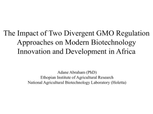 The Impact of Two Divergent GMO Regulation Approaches