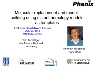 Molecular replacement and model-building using distant homology