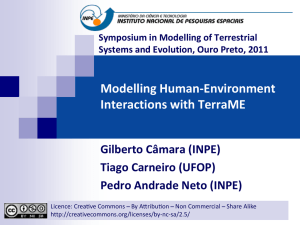 Modelling human-environment interactions with TerraME - DPI