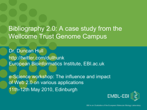 EMBL-EBI Powerpoint Presentation - National e