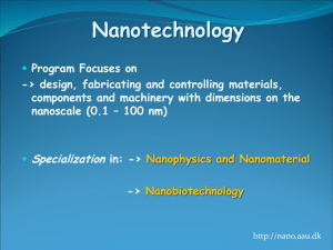 Nano Physics and Materials Nanobiotechnology