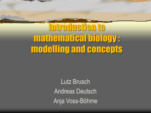 Mathematical biology