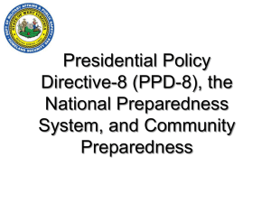 Presidential Policy Directive-8 (PPD-8), the