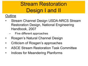 Stream Channel Design I-III-2011