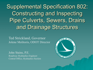 Supplemental Specification 802 Performance Based Specification
