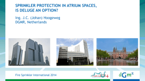 sprinkler protection in atrium spaces, is deluge an option?