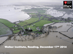 Understanding UK flood risk – now and in the future.