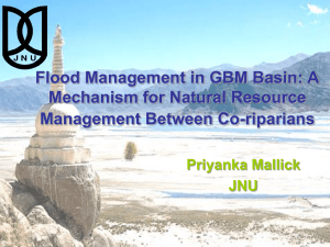 Flood Management in GBM Basin - Hrdp