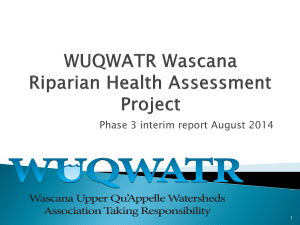 WUQWATR Wascana Riparian Health Assessment Project