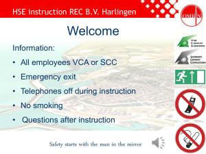 HSE instruction REC b.v.