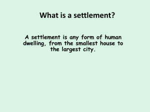 What is a settlement?