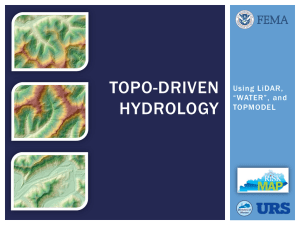 TOPO-Driven Hydrology - The Association of State Floodplain