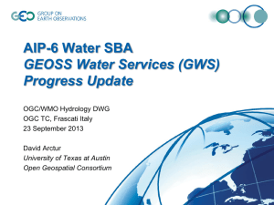 AIP-6 GEOSS Water Services Purpose
