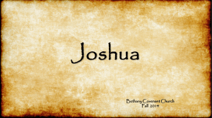 Book of Joshua PowerPoint Chapter 1