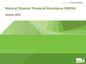 Natural Disaster Financial Assistance presentation (PPTX 502kb)