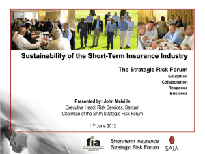 the strategic risk forum
