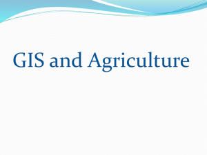 GIS and Agriculture - E