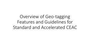 Geo-tagging Overview